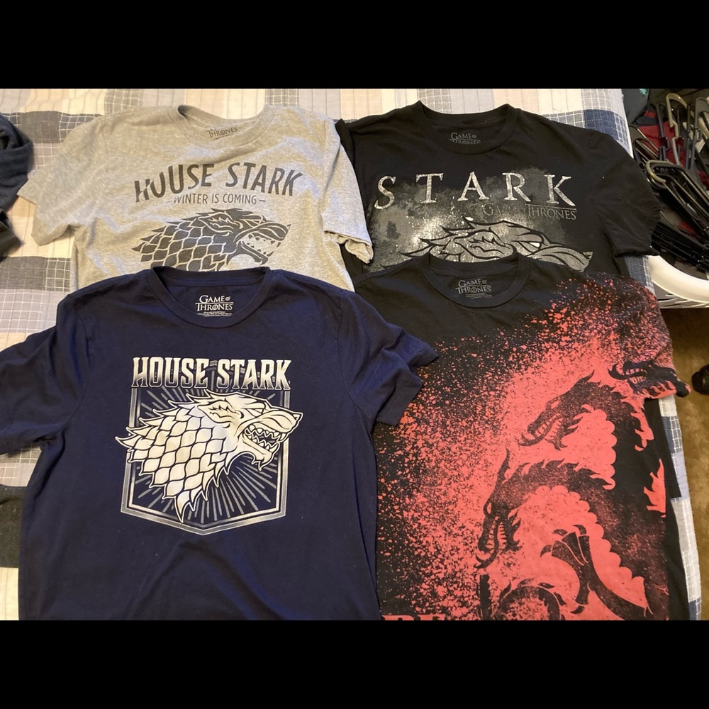 Lot 4 men’s t shirts game of thrones size small